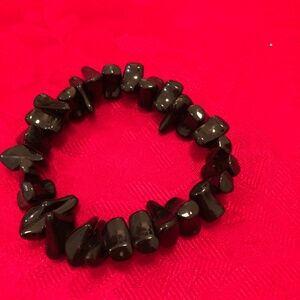 Fashion black beaded bracelet
